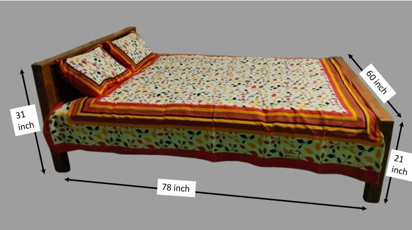 Solid Wood Bed without Storage: Rent