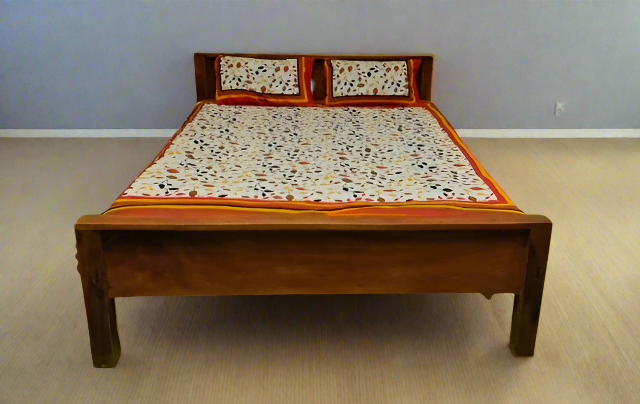 Solid Wood Bed without Storage: Rent